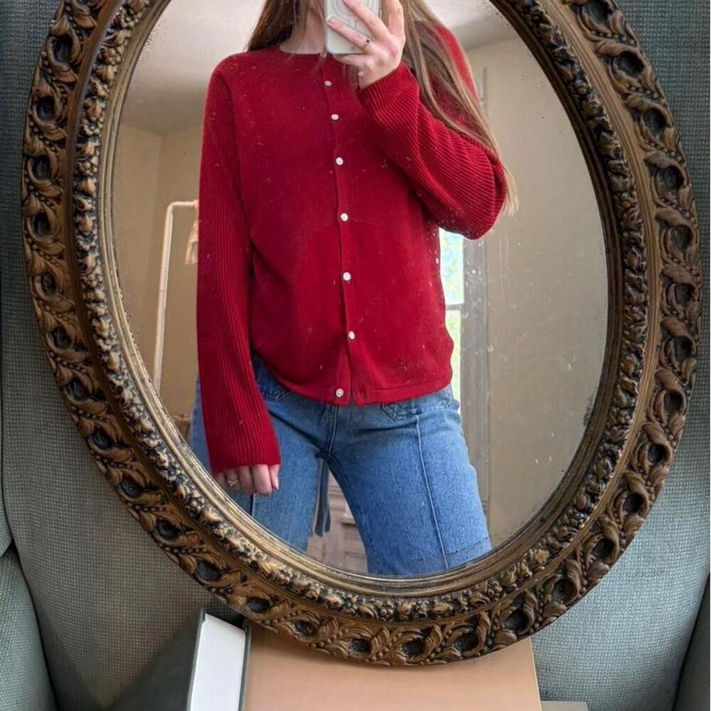 Parisian Women's Red Cardigan